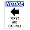 Signmission OSHA Sign, 24" H, Rigid Plastic, First Aid Cabinet Sign With Symbol, Portrait, 1824-V-12729 OS-NS-P-1824-V-12729 - alternate 1